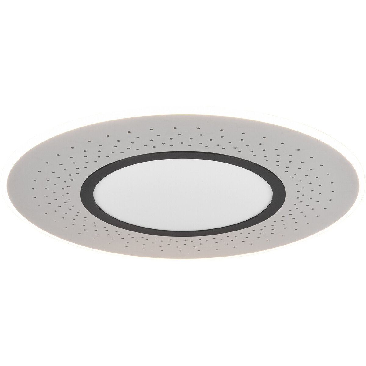 Plafonnier LED - Éclairage de Plafond - Trion Virsa - 70W - Couleur de lumière ajustable - Dimmable - Télécommande - Rond - Mat Nickel - Aluminium