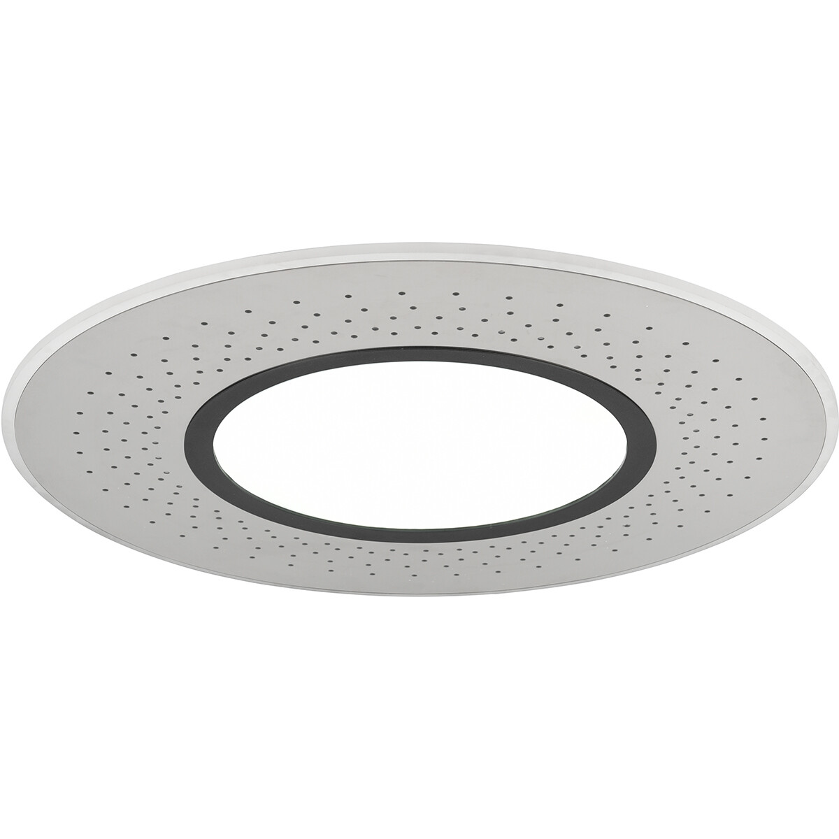 Plafonnier LED - Éclairage de Plafond - Trion Virsa - 70W - Couleur de lumière ajustable - Dimmable - Télécommande - Rond - Mat Nickel - Aluminium