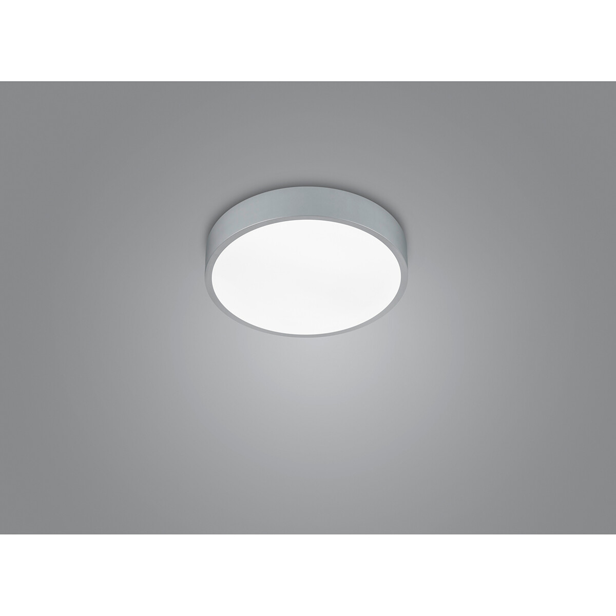 Plafonnier LED - Éclairage de Plafond - Trion Wilson - 28W - Couleur de lumière ajustable - Dimmable - Rond - Mat Titane - Aluminium