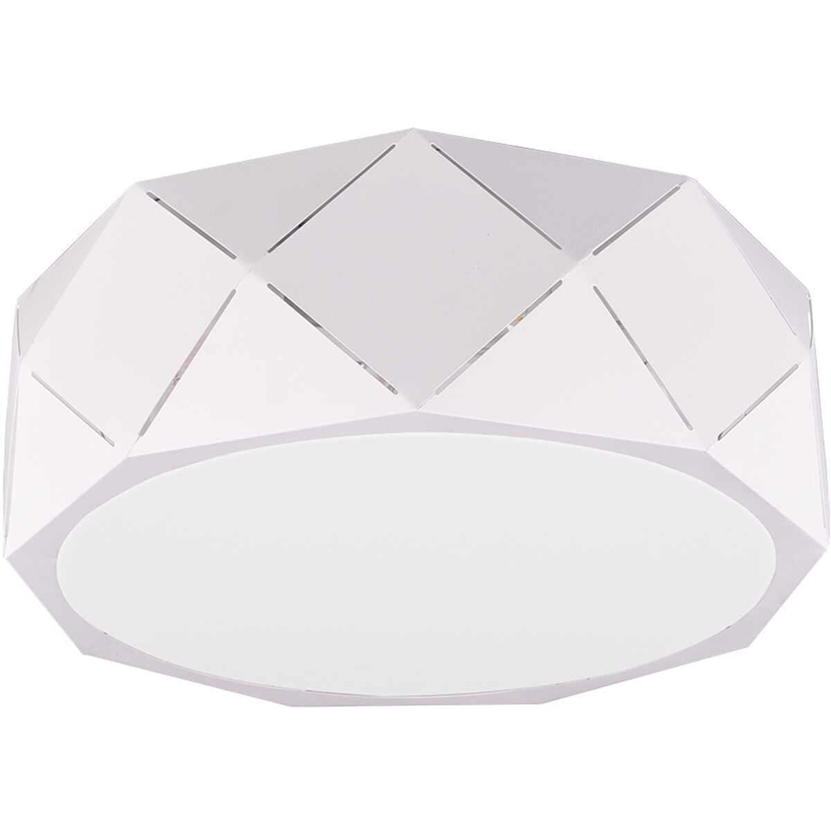 Plafonnier LED - Éclairage de Plafond - Trion Zanda - Douille E27 - 3-lumières - Rond - Mat Blanc - Aluminium