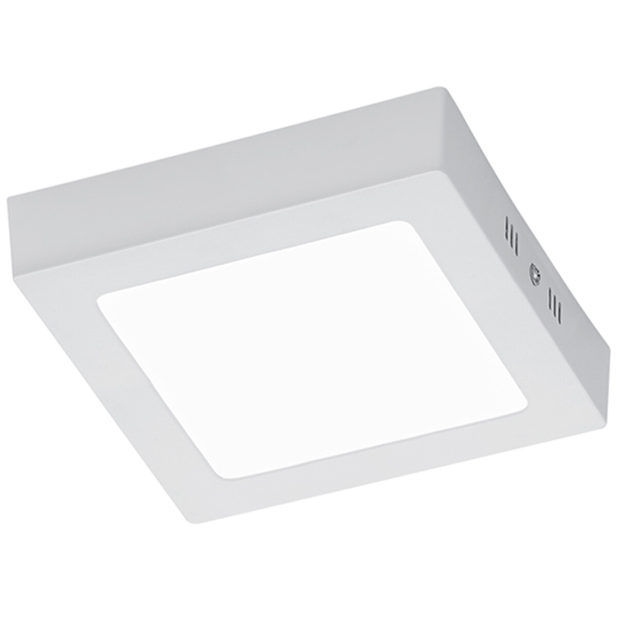 Plafonnier LED - Éclairage de Plafond - Trion Zonin - 12W - Blanc Chaud 3000K - Carré - Mat Blanc - Aluminium