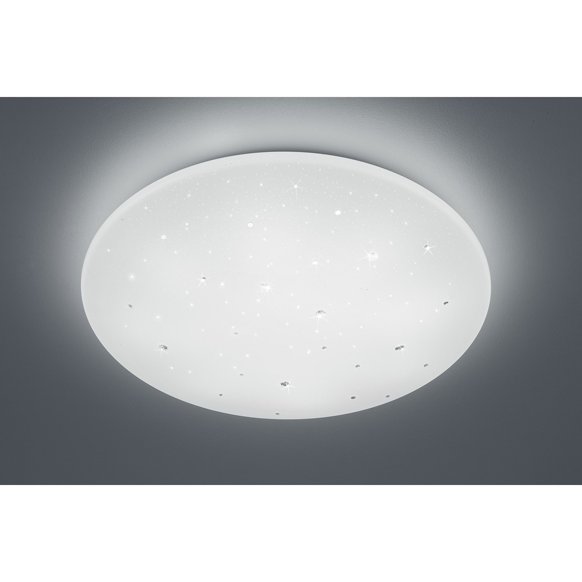 Plafonnier LED - Trion Acinoa - 40W - Couleur de lumière ajustable - Dimmable - Télécommande - Rond - Mat Blanc