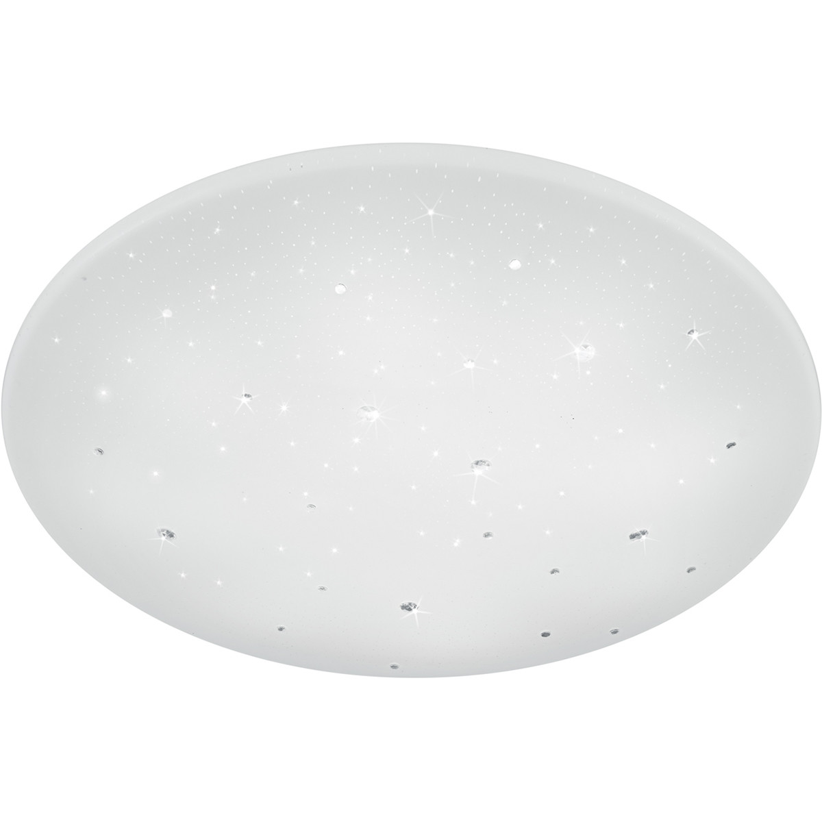 Plafonnier LED - Trion Acinoa - 40W - Couleur de lumière ajustable - Dimmable - Télécommande - Rond - Mat Blanc