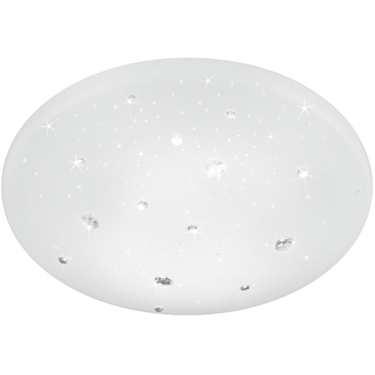 Plafonnier LED - Lumière de Salle de Bain - Trion Acinoa - Étanche aux Éclaboussures IP44 - 12W - Blanc Neutre 4000K - Rond - Mat Blanc