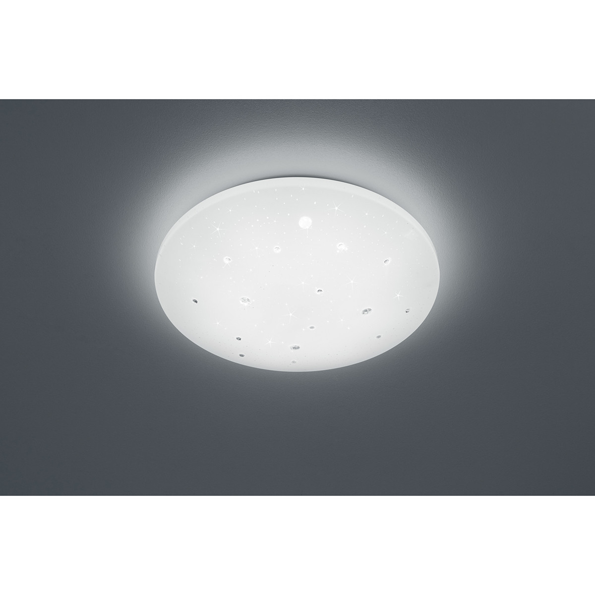 Plafonnier LED - Lumière de Salle de Bain - Trion Acinoa - Étanche aux Éclaboussures IP44 - Dimmable - 21W - Blanc Neutre 4000K - Rond - Mat Blanc