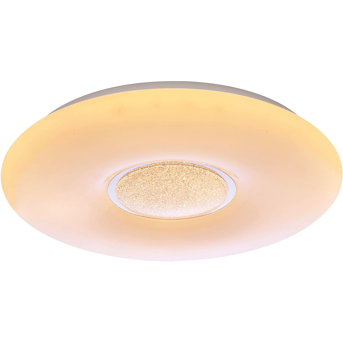 Plafonnier LED - Trion Ako - 21W - Couleur de lumière ajustable - Dimmable - Télécommande - Rond - Mat Blanc