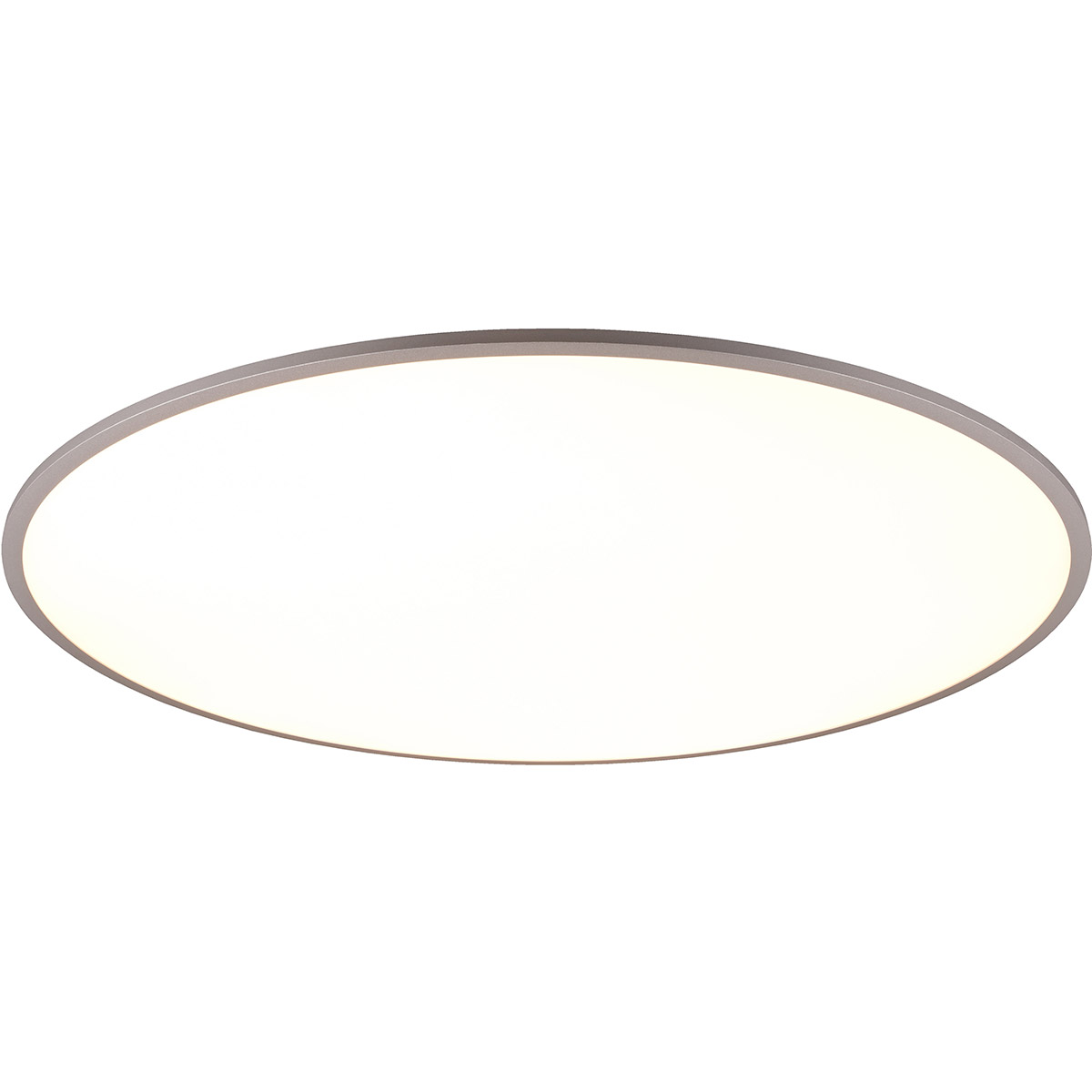 LED Plafonnier - Trion Amira - 53W - Couleur Ajustable - Gradable - Télécommande - Rond - Titane - Métal