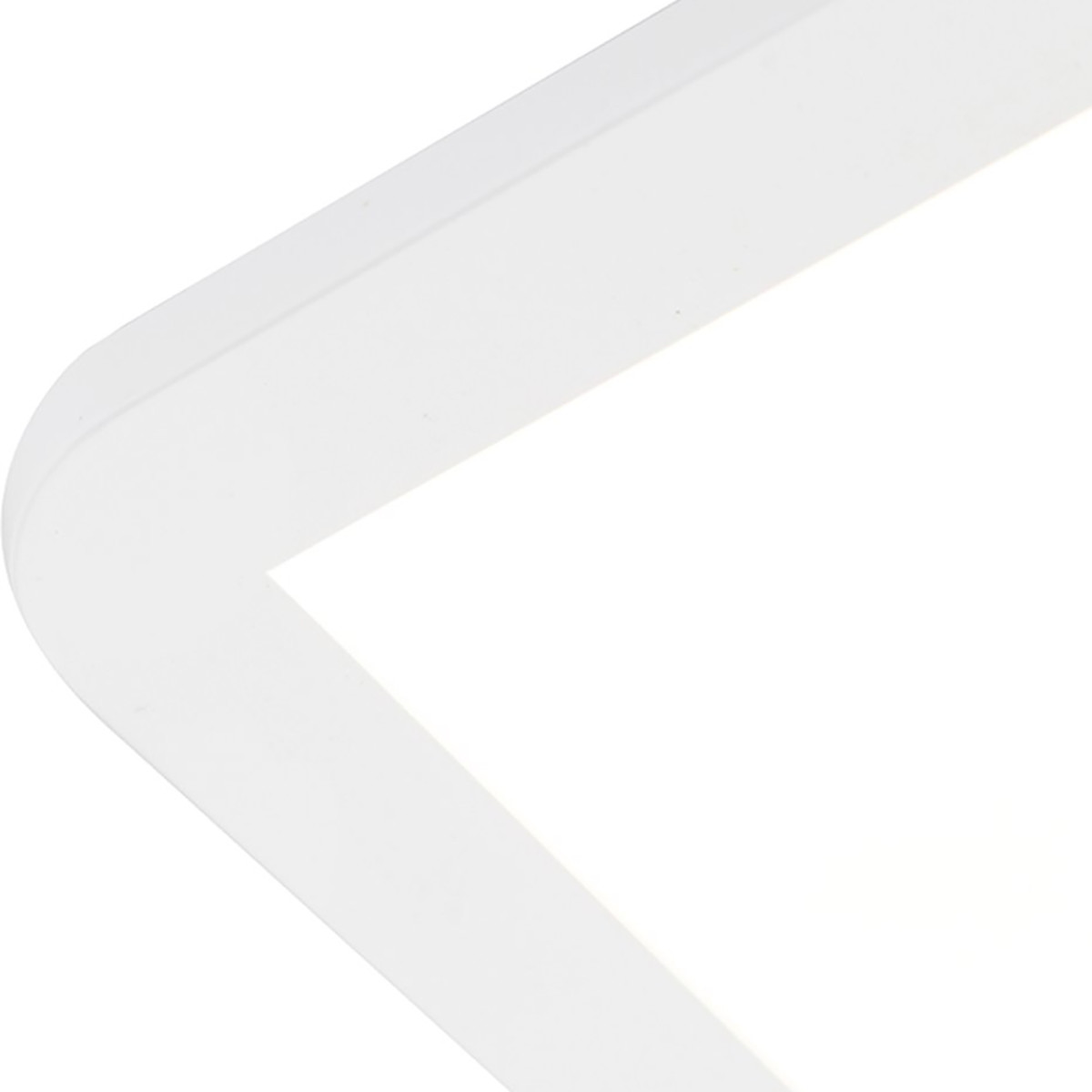 Plafonnier LED - Lumière de Salle de Bain - Trion Camy - En Saillie Carré 16W - Étanche aux Éclaboussures IP44 - Dimmable - Blanc Chaud 3000K - Mat Blanc