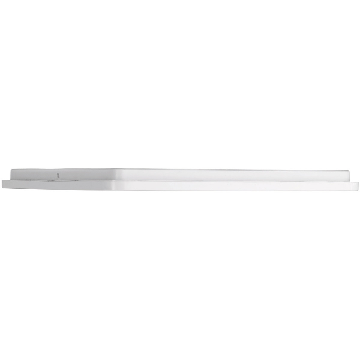 Plafonnier LED - Lumière de Salle de Bain - Trion Camy - En Saillie Carré 22W - Étanche aux Éclaboussures IP44 - Dimmable - Blanc Chaud 3000K - Mat Blanc