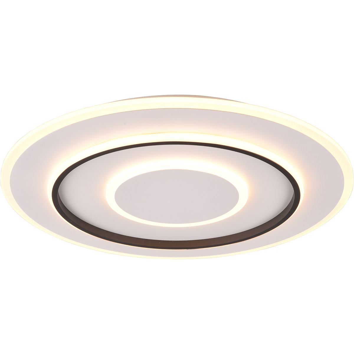 Plafonnier LED - Trion Gora - 55W - Couleur ajustable - Dimmable - Rond - Blanc Mat - Métal