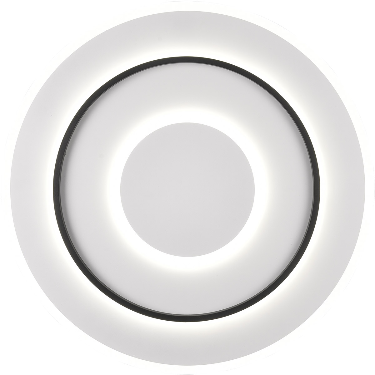 Plafonnier LED - Trion Gora - 55W - Couleur ajustable - Dimmable - Rond - Blanc Mat - Métal