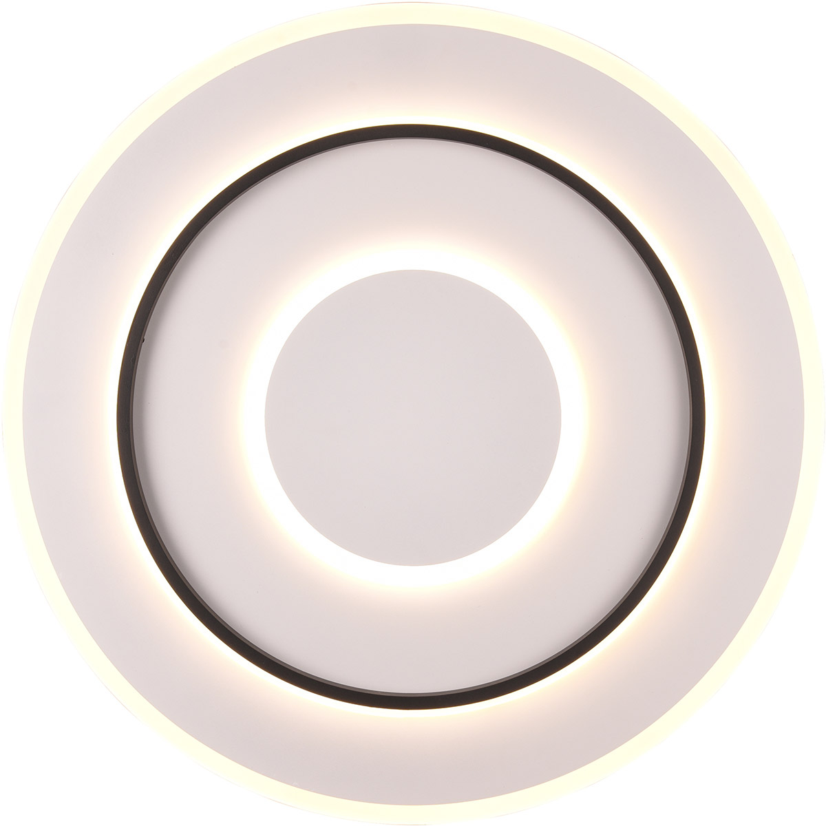 Plafonnier LED - Trion Gora - 55W - Couleur ajustable - Dimmable - Rond - Blanc Mat - Métal