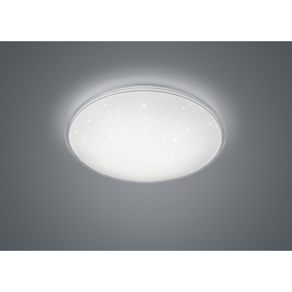 Plafonnier LED - Trion Kanimo - 21W - Blanc Neutre 4000K - Dimmable - Rond - Mat Blanc - Plastique