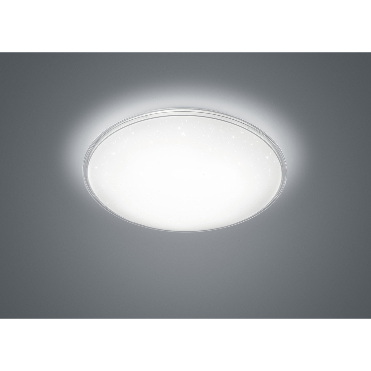 Plafonnier LED - Trion Kanimo - 21W - Blanc Neutre 4000K - Dimmable - Rond - Mat Blanc - Plastique