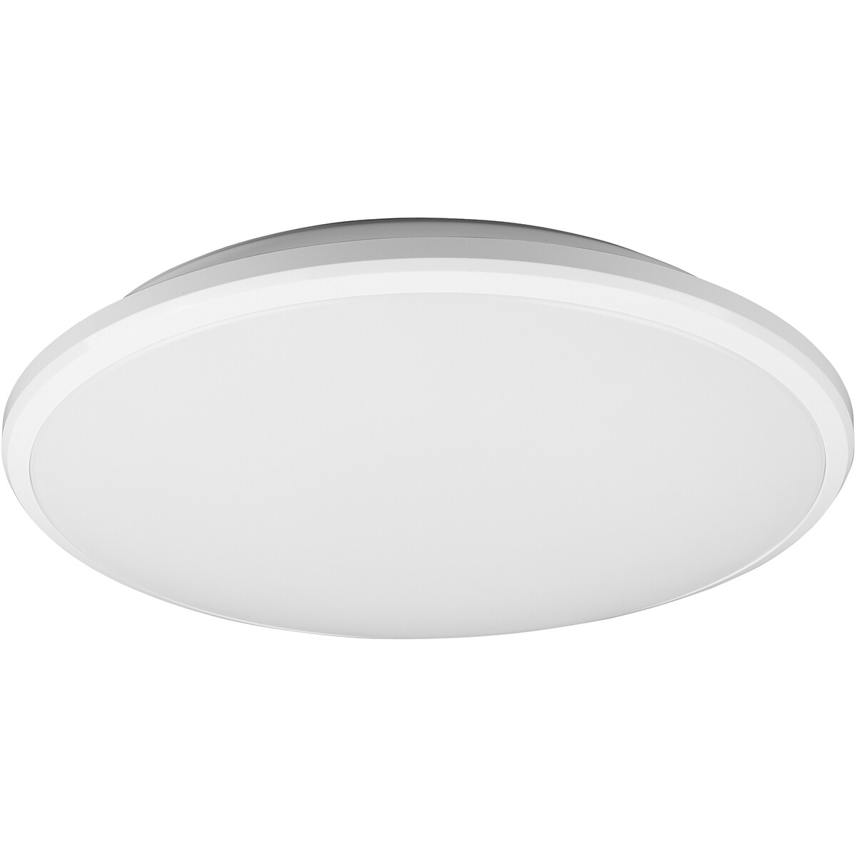 Plafonnier LED - Éclairage de Plafond - Trion Lombis - 20.5W - Blanc Neutre 4000K - Dimmable - Rond - Mat Blanc - Plastique