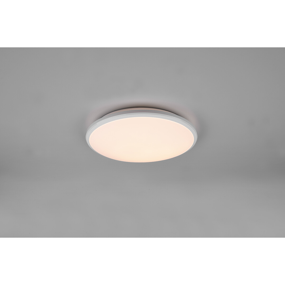 Plafonnier LED - Éclairage de Plafond - Trion Lombis - 20.5W - Blanc Neutre 4000K - Dimmable - Rond - Mat Blanc - Plastique