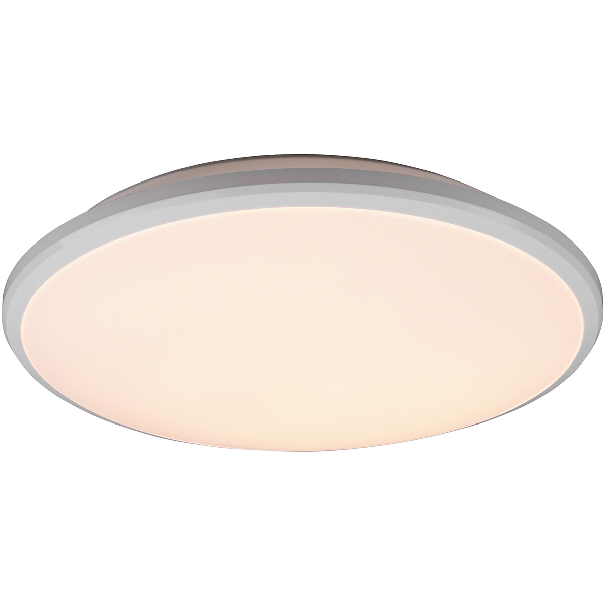 Plafonnier LED - Éclairage de Plafond - Trion Lombis - 20.5W - Blanc Neutre 4000K - Dimmable - Rond - Mat Blanc - Plastique