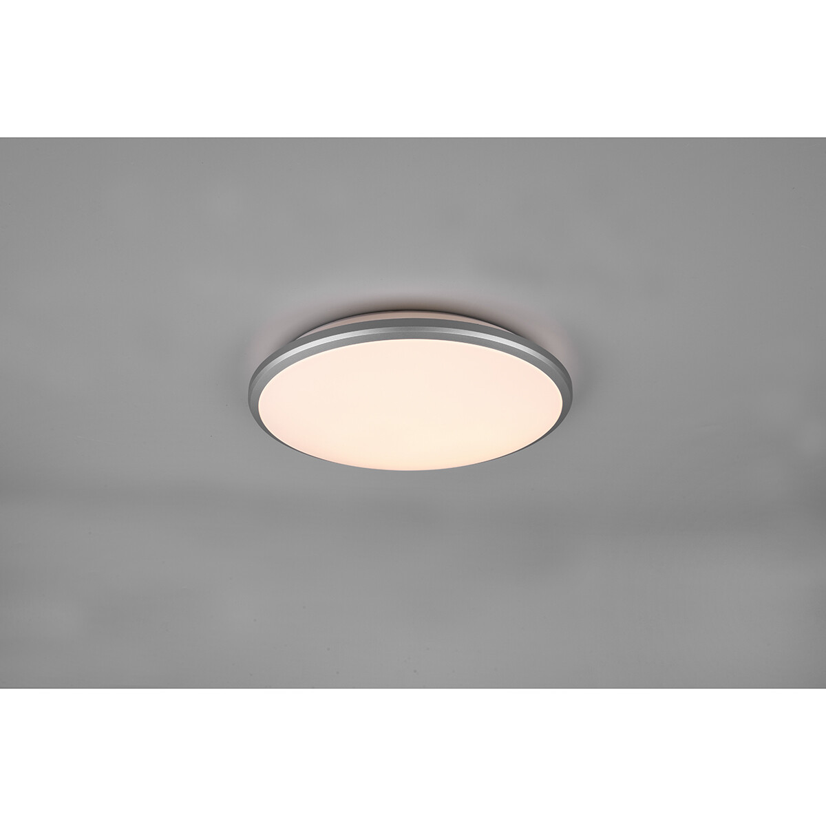 Plafonnier LED - Éclairage de Plafond - Trion Lombis - 20.5W - Blanc Chaud 3000K - Dimmable - Rond - Mat Titane - Plastique