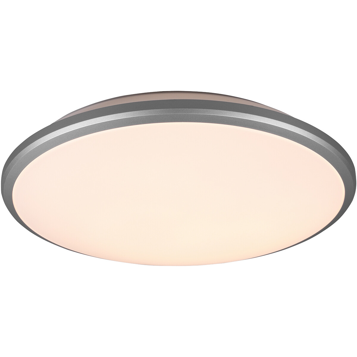 Plafonnier LED - Éclairage de Plafond - Trion Lombis - 20.5W - Blanc Chaud 3000K - Dimmable - Rond - Mat Titane - Plastique