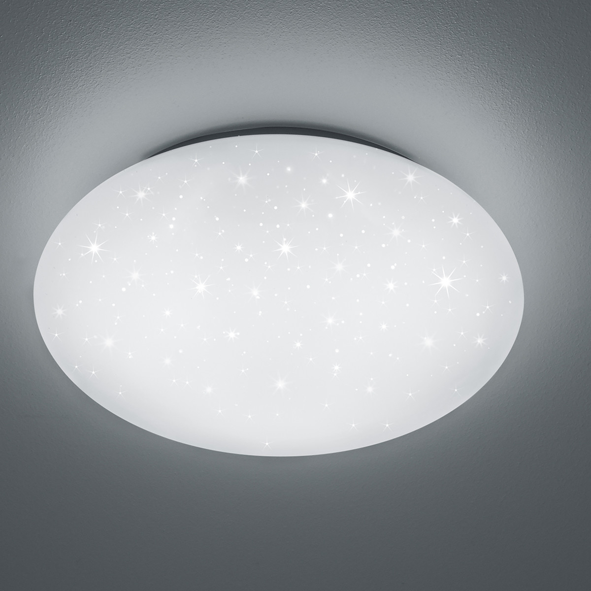 Plafonnier LED - Trion Luka Ster - 18W - Couleur de lumière ajustable - Dimmable - Télécommande - Rond - Mat Blanc