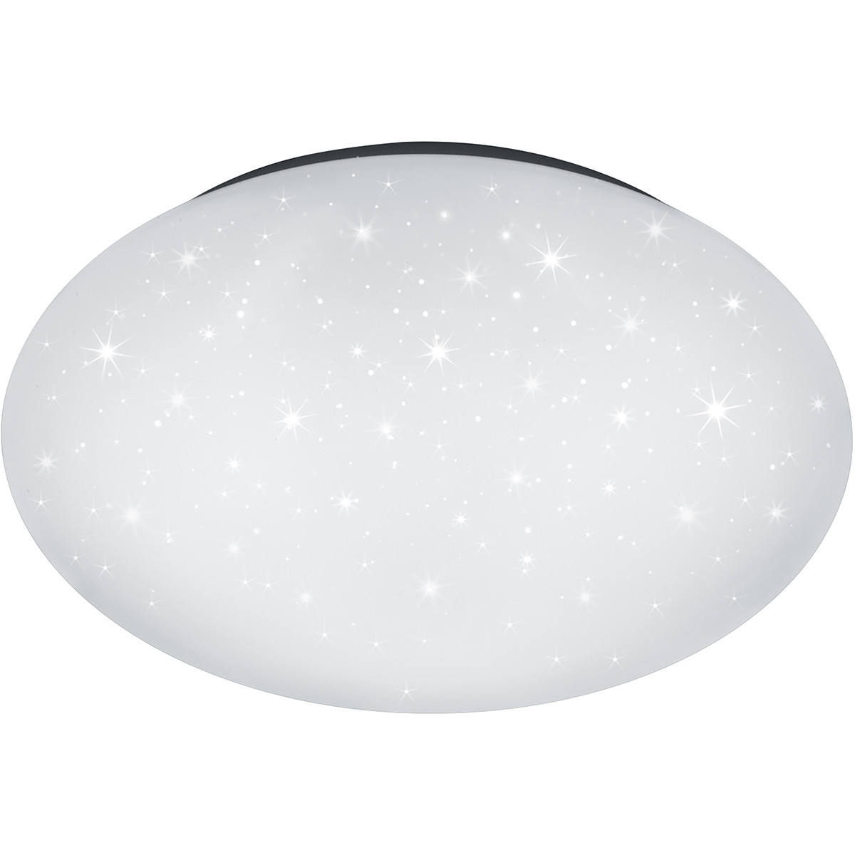 Plafonnier LED - Trion Luka Ster - 18W - Couleur de lumière ajustable - Dimmable - Télécommande - Rond - Mat Blanc