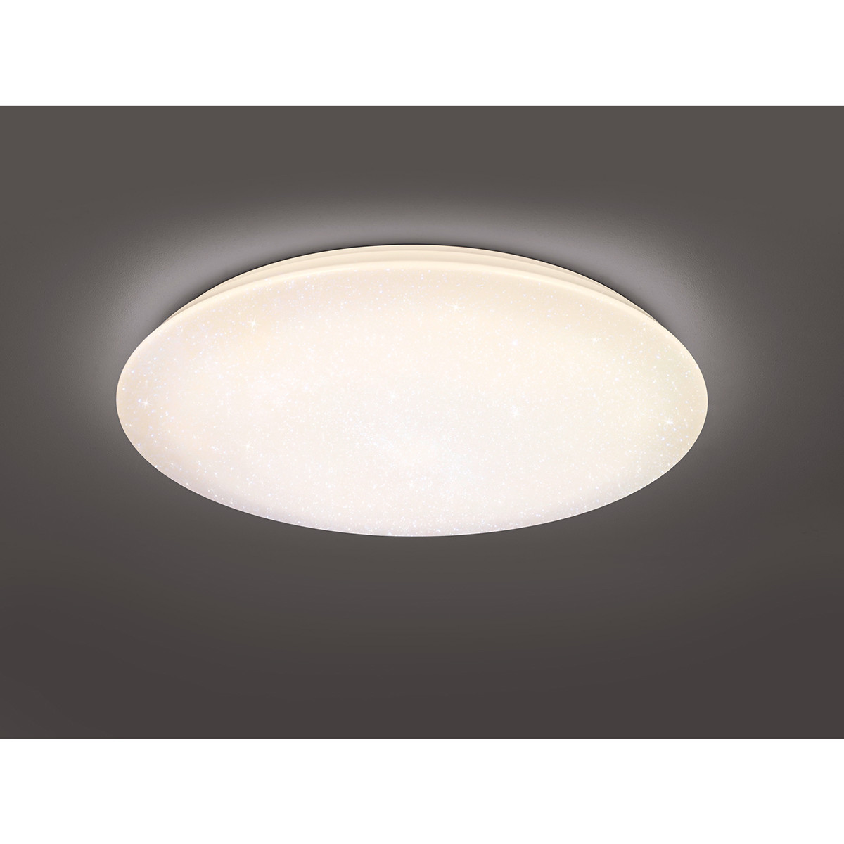 Plafonnier LED - Trion Kilomu - 80W - Couleur de lumière ajustable - Dimmable - Télécommande - Rond - Mat Blanc