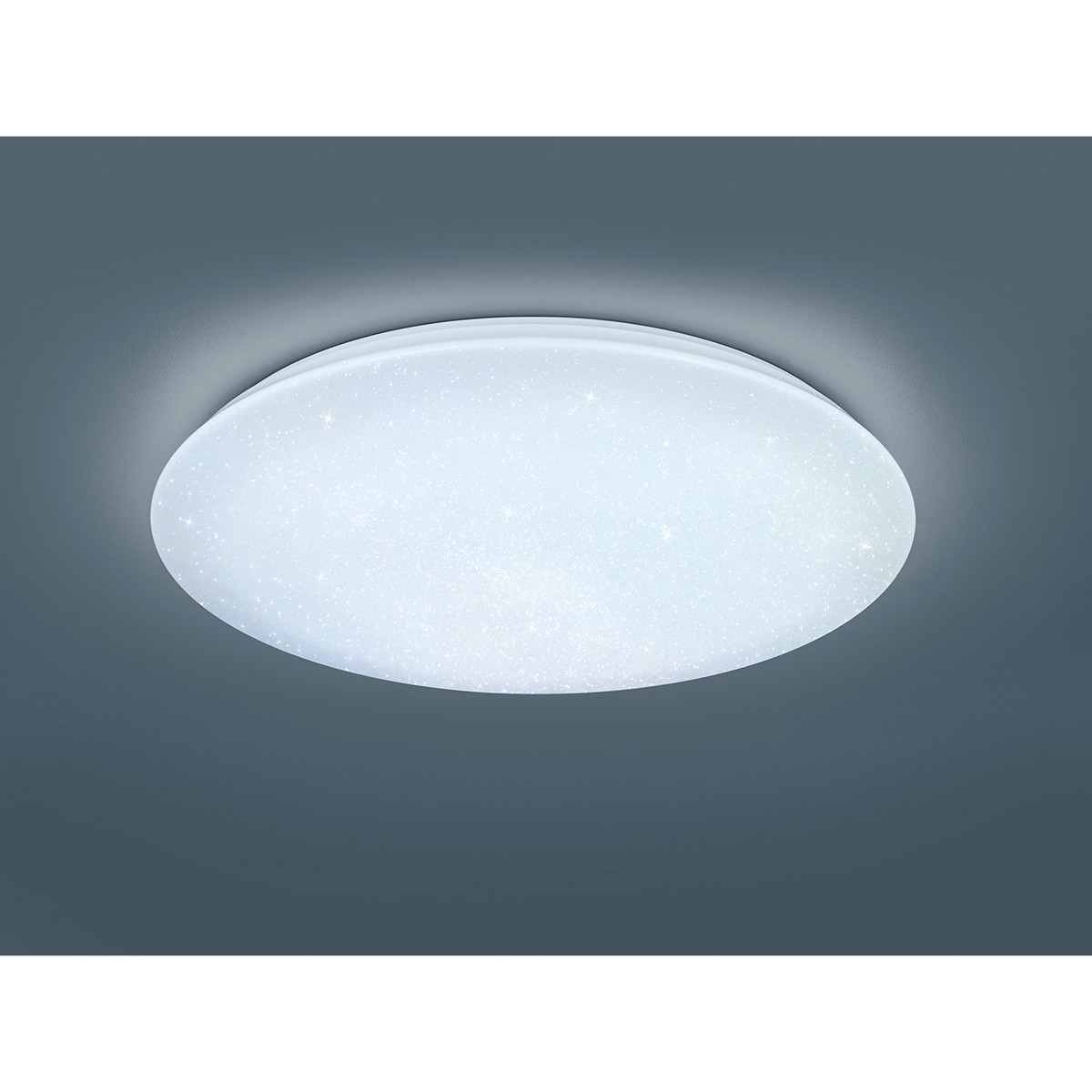 Plafonnier LED - Trion Kilomu - 80W - Couleur de lumière ajustable - Dimmable - Télécommande - Rond - Mat Blanc