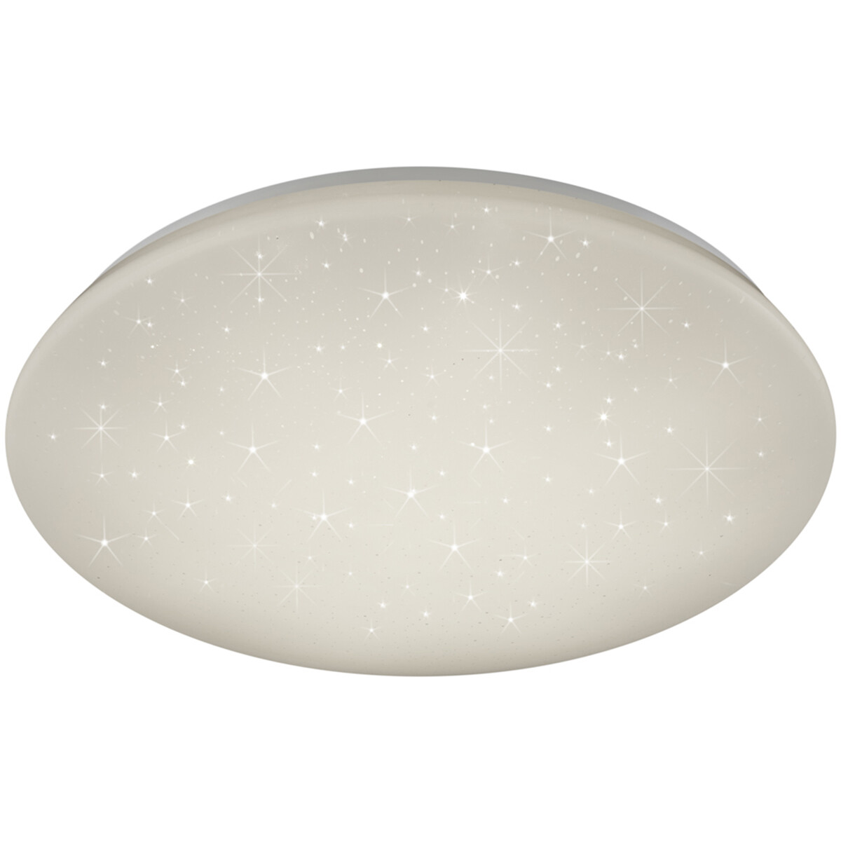 Plafonnier LED - Lumière de Salle de Bain - Trion Potino - 21W - Blanc Neutre 4000K - Dimmable - Lumière Étoile - Rond - Mat Blanc - Plastique