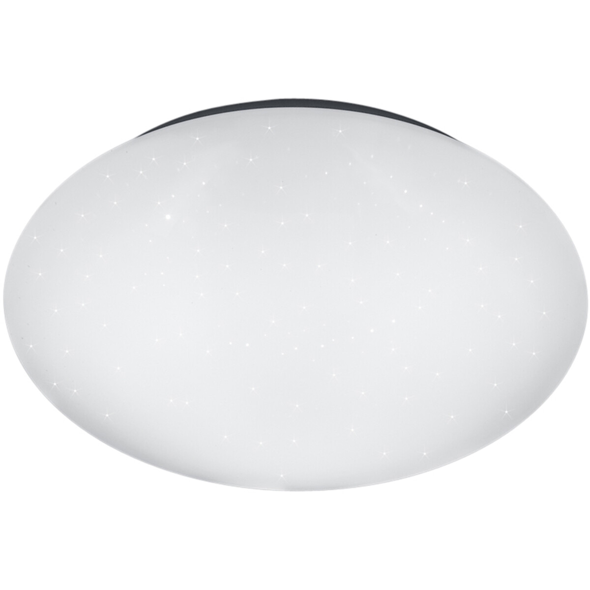 Plafonnier LED - Trion Puta - 15W - Blanc Neutre 4000K - Lumière Étoile - Étanche aux Éclaboussures IP44 - Rond - Mat Blanc - Plastique