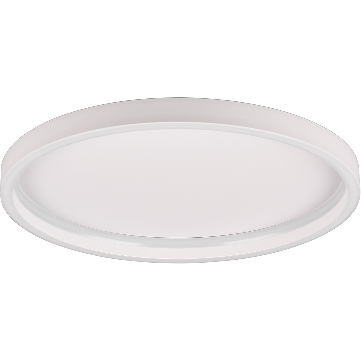 Plafonnier LED - Trion Rad - Montage en saillie Rond 20W - Blanc Chaud 3000K - Blanc Mat - Métal