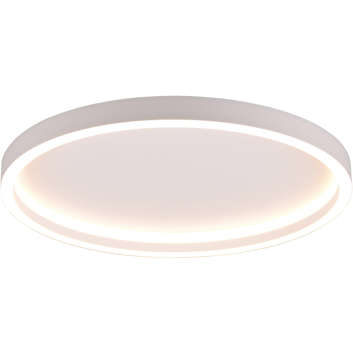 Plafonnier LED - Trion Rad - Montage en saillie Rond 20W - Blanc Chaud 3000K - Blanc Mat - Métal