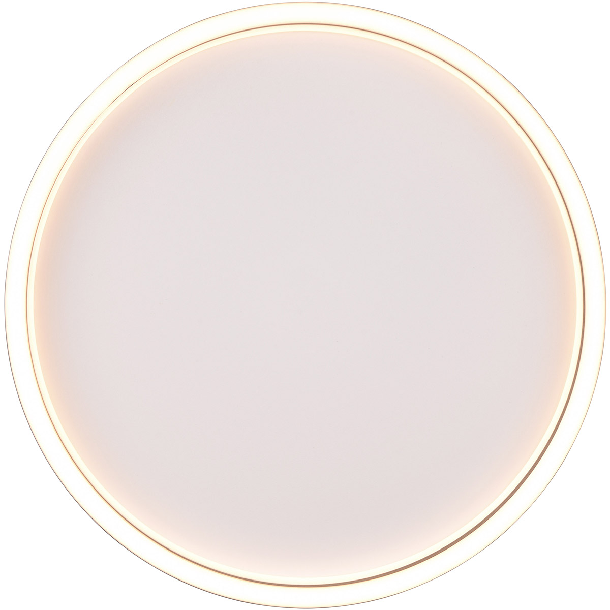 Plafonnier LED - Trion Rad - Montage en saillie Rond 20W - Blanc Chaud 3000K - Noir Mat - Métal