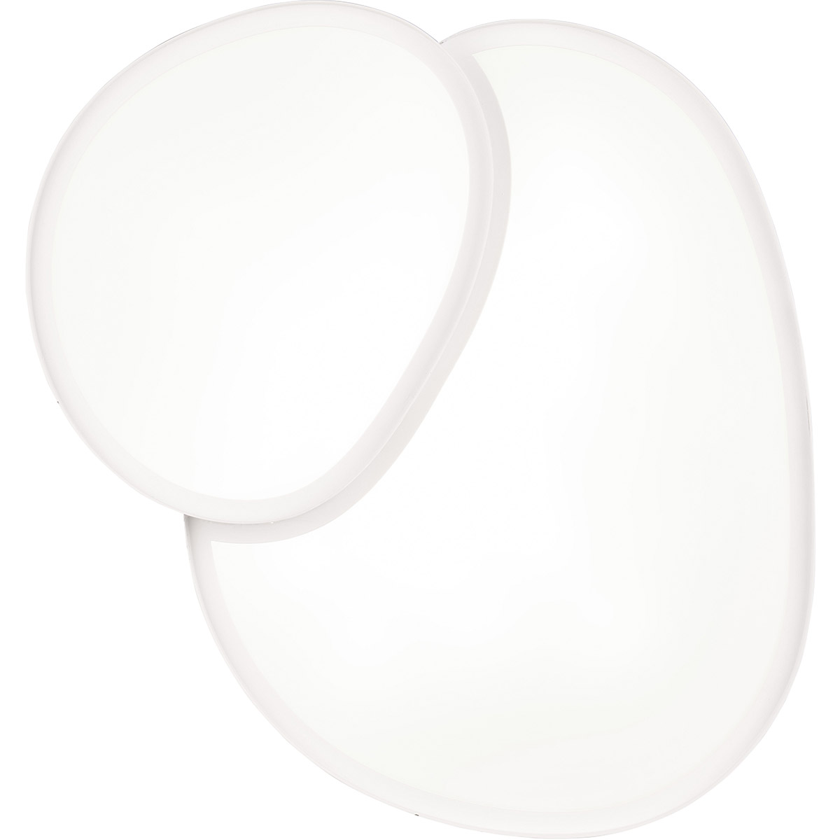 LED Plafonnier - Trion Shine - 21W - Couleur Ajustable - Gradable - Télécommande - Blanc Mat - Métal