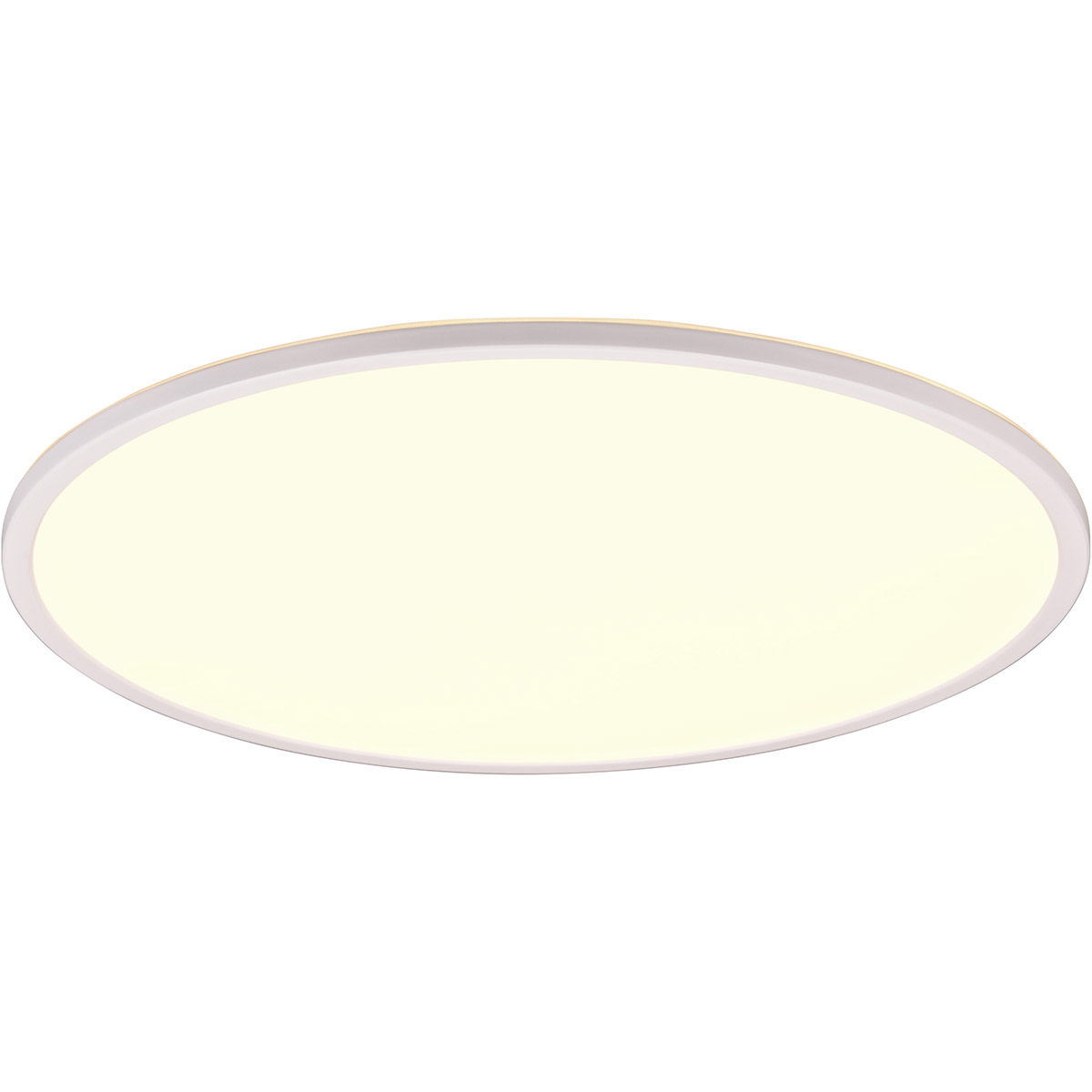 Plafonnier LED - Trion Skiff - 30W - Couleur ajustable - Dimmable - Commande à distance - Rond - Blanc Mat - Plastique