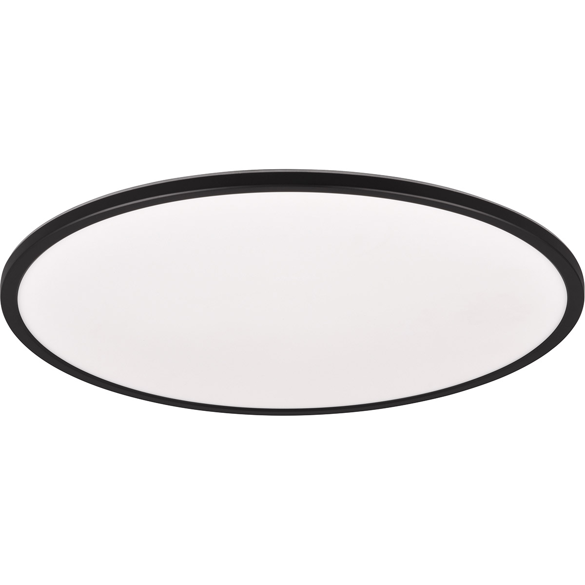 Plafonnier LED - Trion Skiff - 30W - Couleur ajustable - Dimmable - Commande à distance - Rond - Noir Mat - Plastique