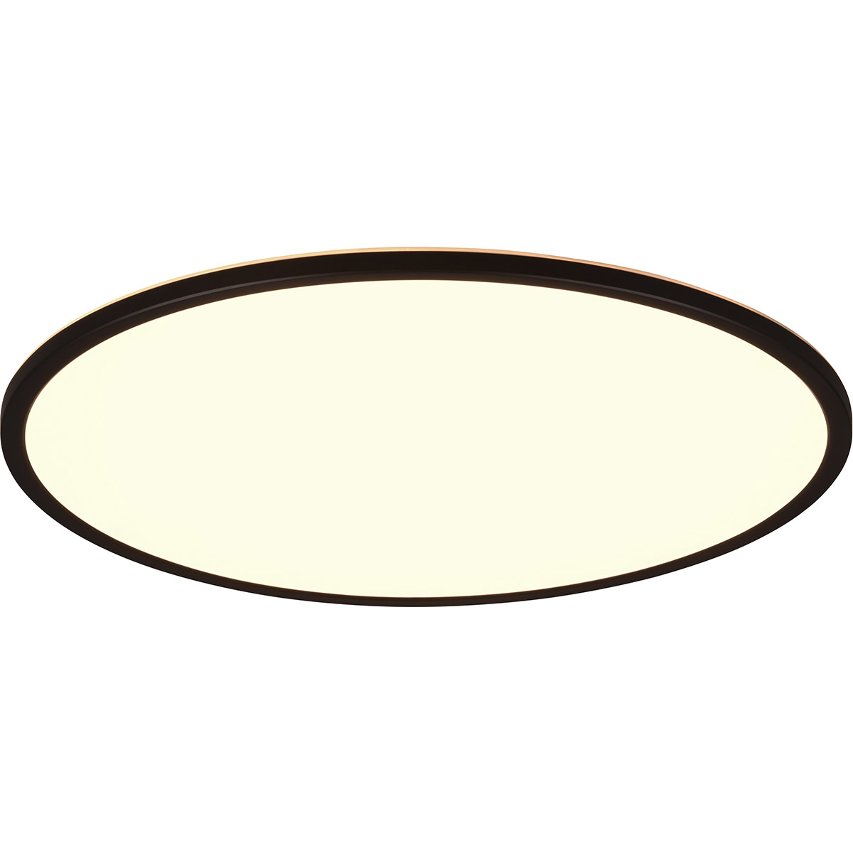 Plafonnier LED - Trion Skiff - 30W - Couleur ajustable - Dimmable - Commande à distance - Rond - Noir Mat - Plastique