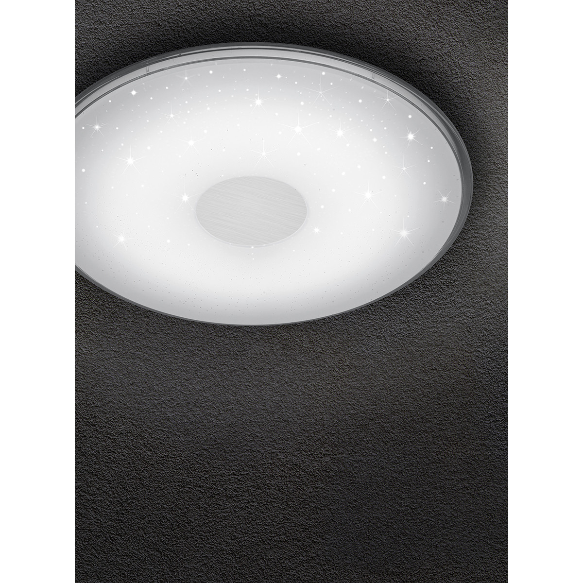 Plafonnier LED - Trion Sorgina - 30W - Couleur de lumière ajustable - Dimmable - Télécommande - Rond - Mat Blanc