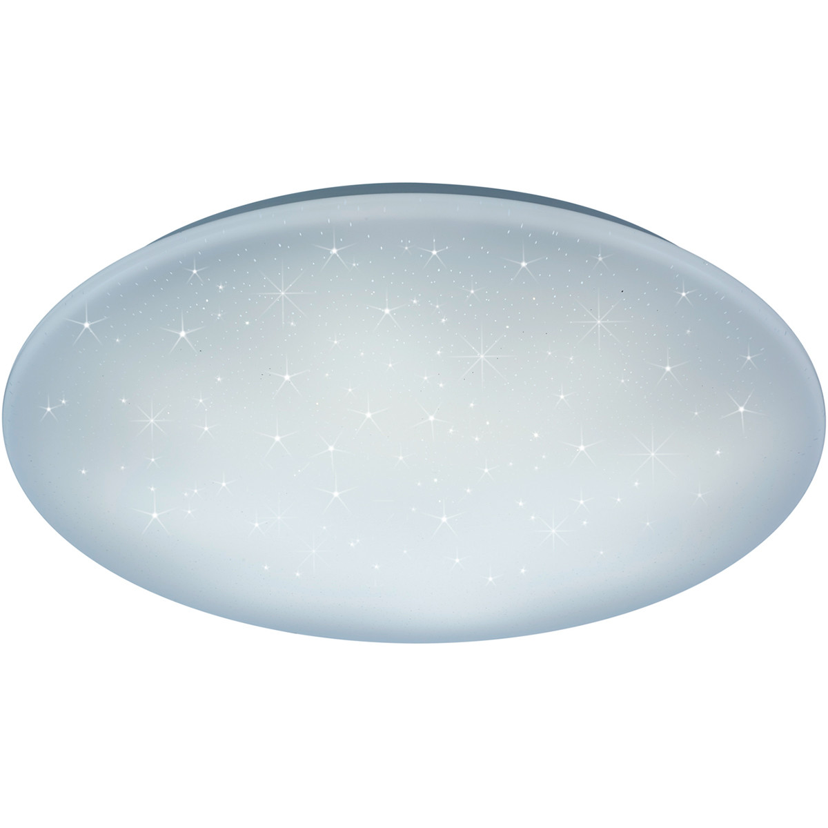 Plafonnier LED - Trion Ster - 27W - Couleur de lumière ajustable - Dimmable - Télécommande - Lumière Étoile - Rond - Mat Blanc - Plastique