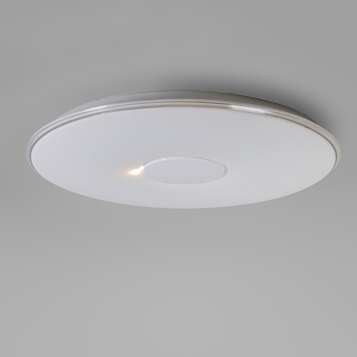 Plafonnier LED - Trion Tako - 45W - Couleur de lumière ajustable - Dimmable - Télécommande - Rond - Mat Blanc