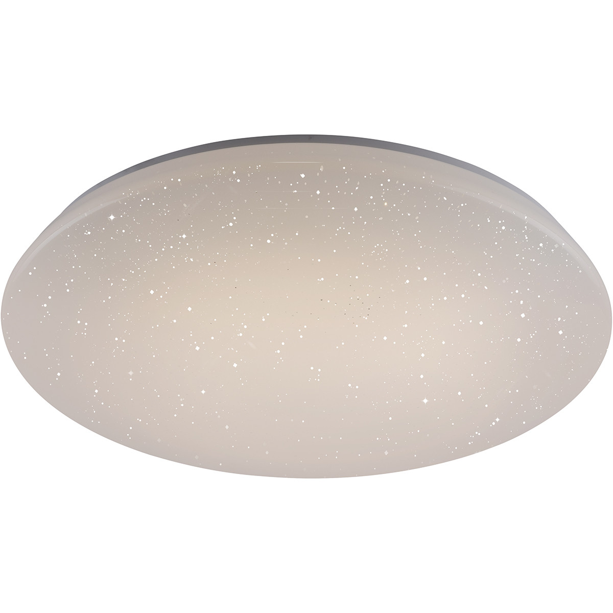 Plafonnier LED WiZ - LED Intelligente - Trion Chirlo - 27W - Couleur de lumière ajustable - Dimmable - Télécommande - Lumière Étoile - Rond - Mat Blanc - Plastique