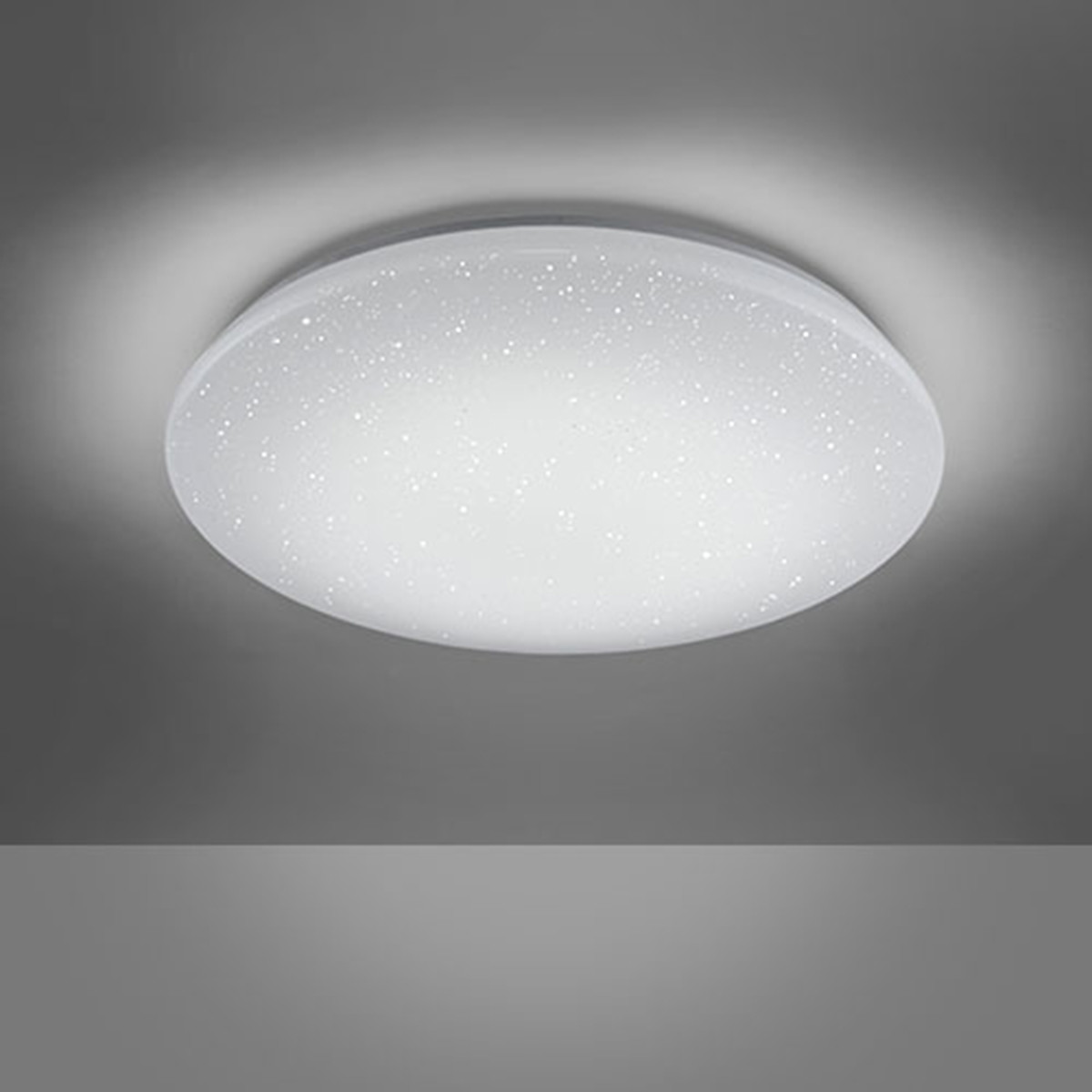 Plafonnier LED WiZ - LED Intelligente - Trion Chirlo - 27W - Couleur de lumière ajustable - Dimmable - Télécommande - Lumière Étoile - Rond - Mat Blanc - Plastique