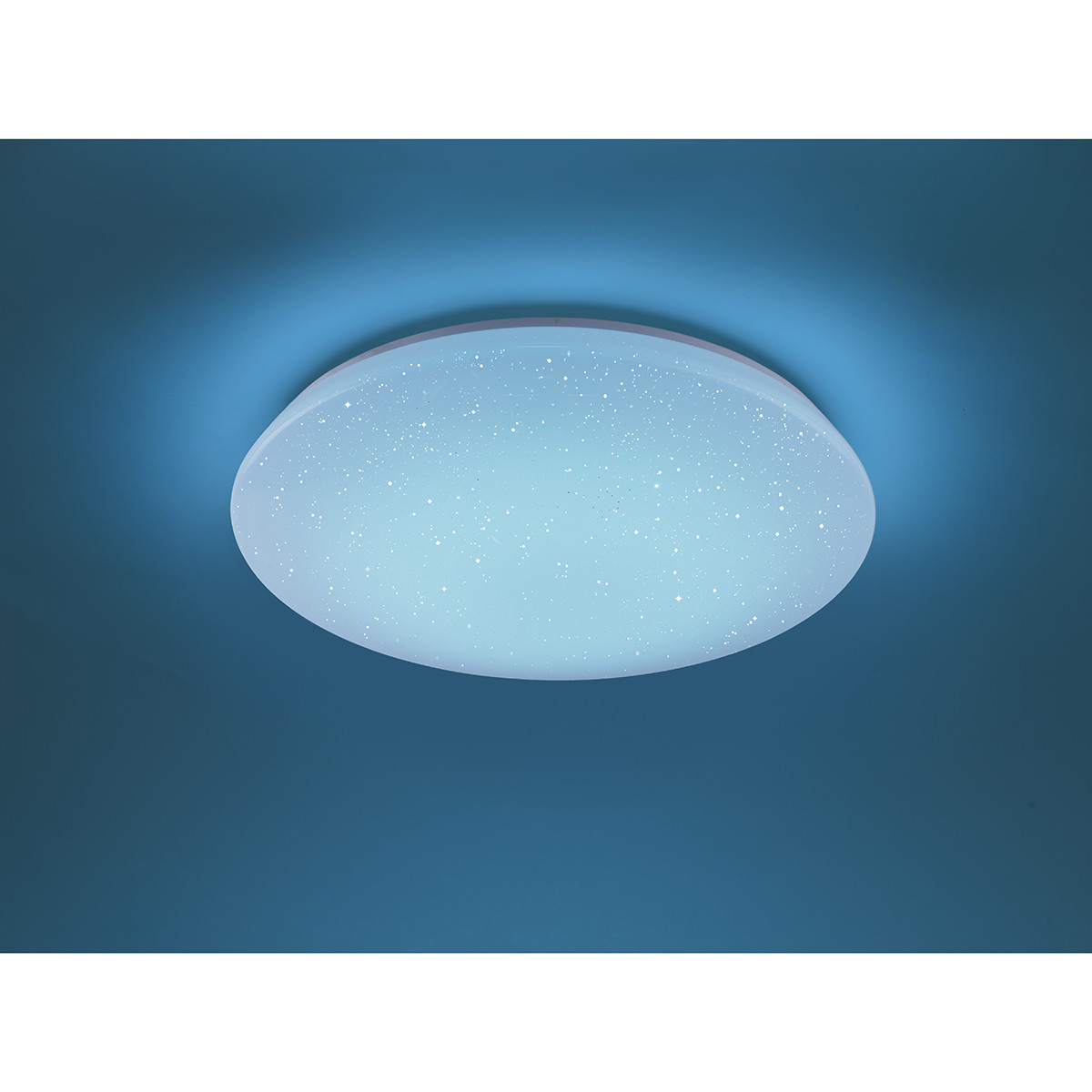 Plafonnier LED WiZ - LED Intelligente - Trion Chirlo - 27W - Couleur de lumière ajustable - Dimmable - Télécommande - Lumière Étoile - Rond - Mat Blanc - Plastique