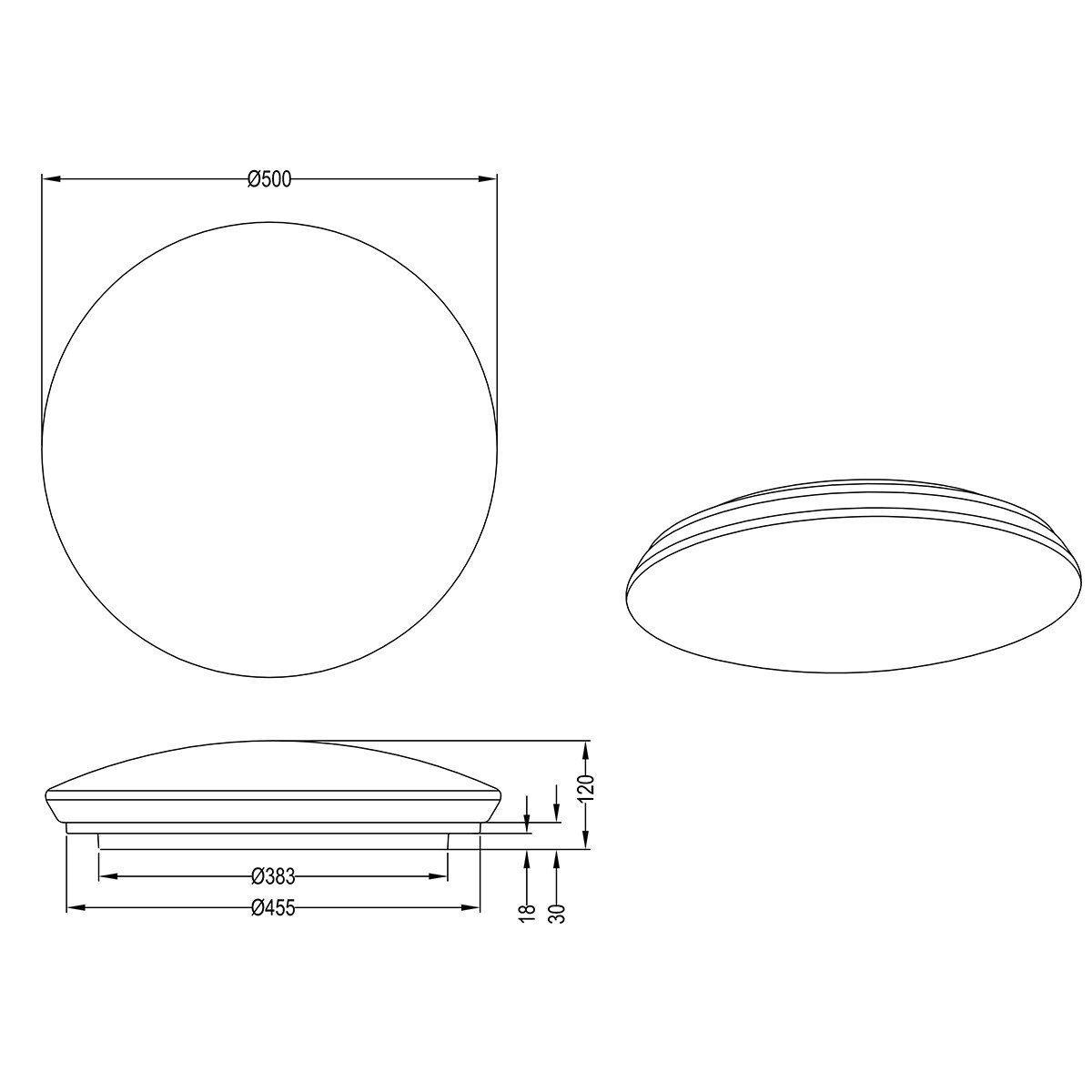 Plafonnier LED WiZ - LED Intelligente - Trion Chirlo - 27W - Couleur de lumière ajustable - Dimmable - Télécommande - Lumière Étoile - Rond - Mat Blanc - Plastique