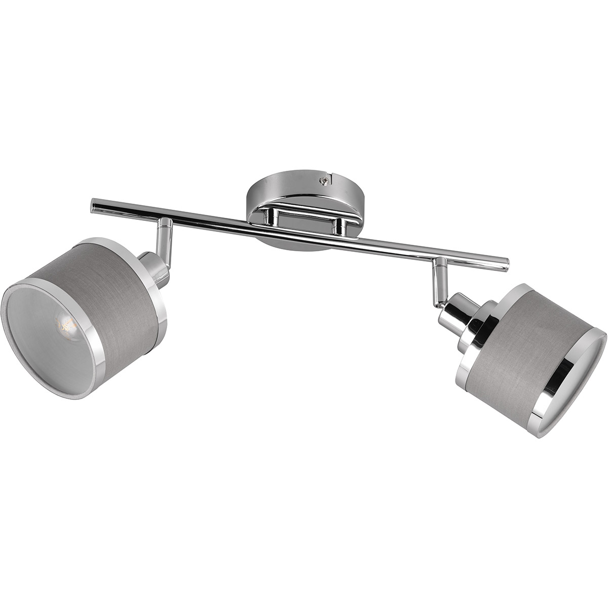 LED Spot de Plafond - Trion Arona - Douille E14 - 2-lumières - Rond - Chrome - Métal