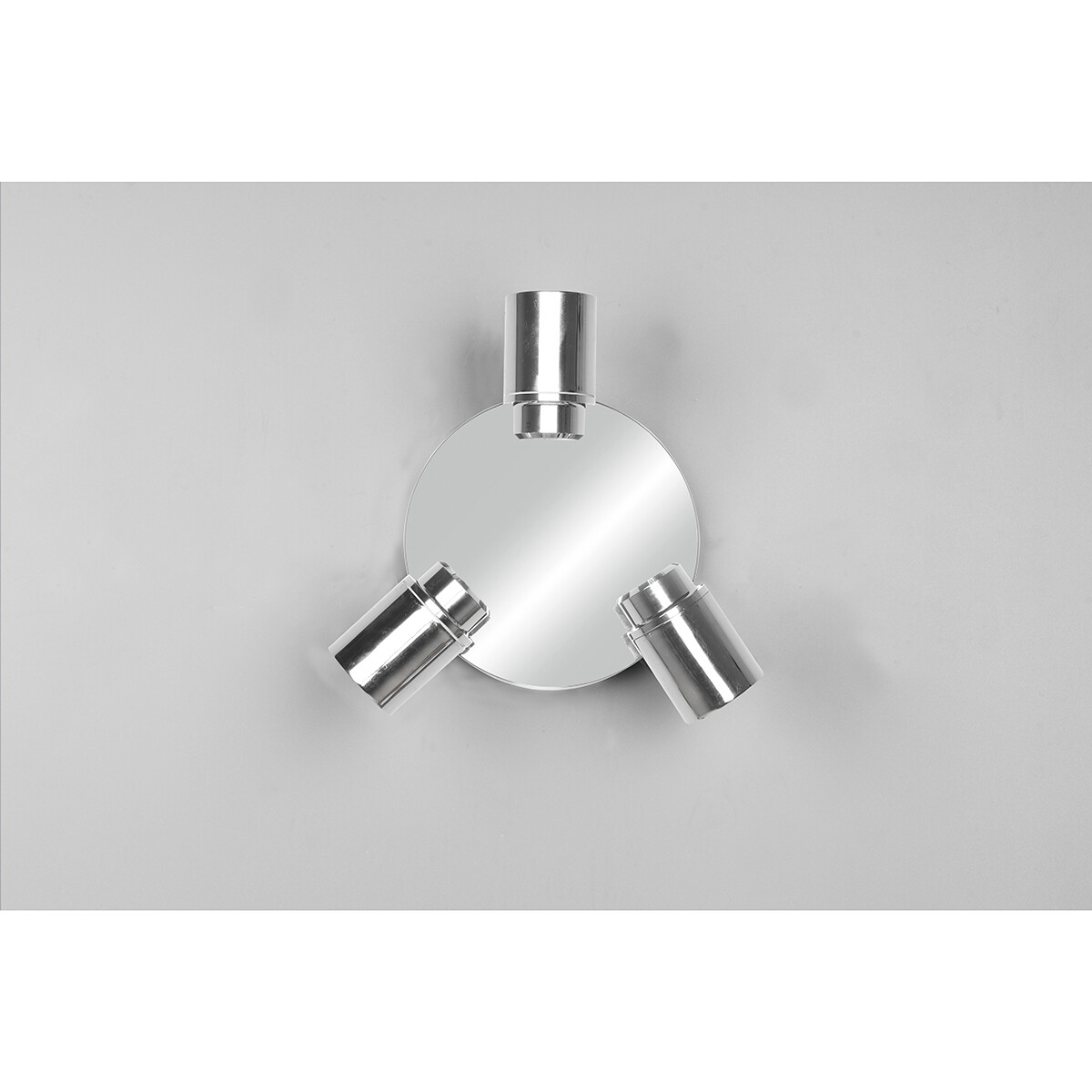 Spot de plafond LED - Trion Artion - Douille GU10 - Étanche aux Éclaboussures IP44 - Rond - Mat Chrome - Aluminium