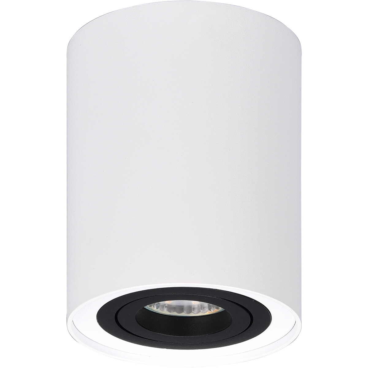 Spot de plafond LED - Trion Cosmin - Douille GU10 - Rond - Mat Blanc - Aluminium