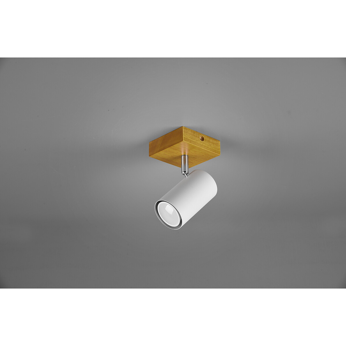 Spot de plafond LED - Trion Milona - Douille GU10 - 1-lumière - Rond - Mat Blanc - Aluminium