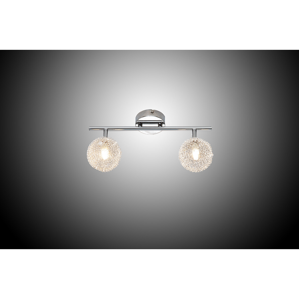 Spot de plafond LED - Trion Ware - Douille G9 - 2-lumières - Rectangle - Chrome Brillant - Aluminium