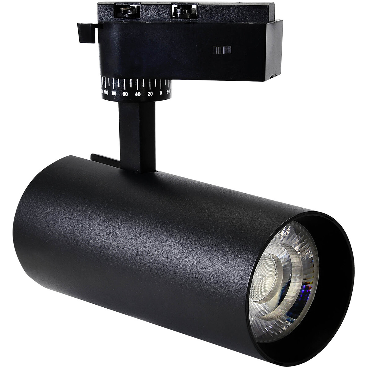 Spot sur Rail LED - Spot Rail - Kozolux Brem - 1-Phase - 20W 1700lm 24D - Blanc Chaud 3000K - Noir