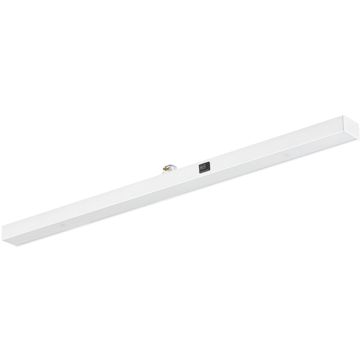 Éclairage sur rail LED - Poutre - Trion Dual Pany - 2 Phases - 6W - Blanc Chaud 3000K - Dimmable - Mat Blanc - Plastique